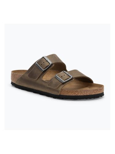 BIRKENSTOCK Arizona LEOI Обикновени избледнели джапанки в цвят каки