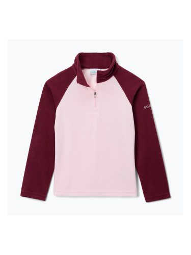 Детски суитшърт от полар Columbia Glacial Fleece satin pink/rich wine