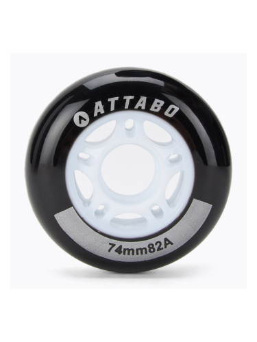 Колела за ролери ATTABO 74 mm 4 бр. black