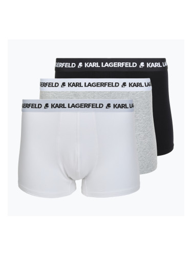 Мъжки боксерки KARL LAGERFELD Logo Trunk 3 чифта multicolour