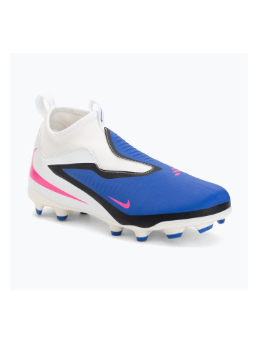 Детски футболни обувки Nike Jr. Phantom 6 High Academy FG/MG racer blue/white/pink blast
