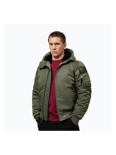 Мъжко яке Pitbull Sherpa Hooded Bomber olive