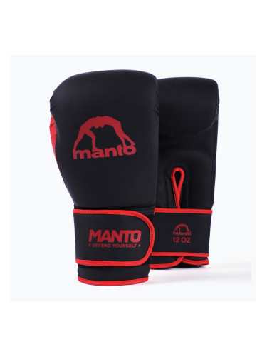 Боксови ръкавици MANTO Essential черно/червено