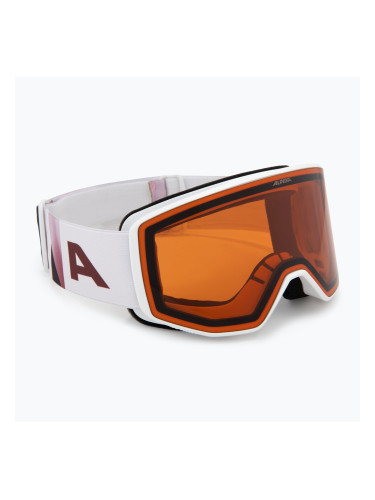 Скиорски очила Alpina Venet white/rose matte/orange