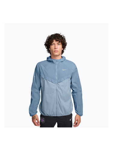 Мъжко яке за бягане Nike Stride Repel UV work blue/light armour blue