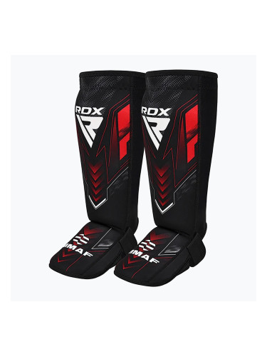 Протектори за подбедрици и стъпала RDX IMMAF Approved Neoprene Shin Instep red