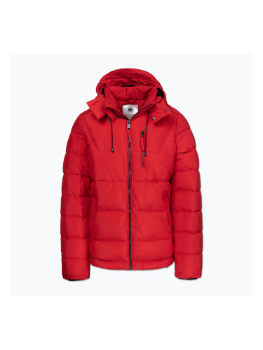 Мъжко зимно яке Pitbull Piedmont Quilted Hooded fluo/red