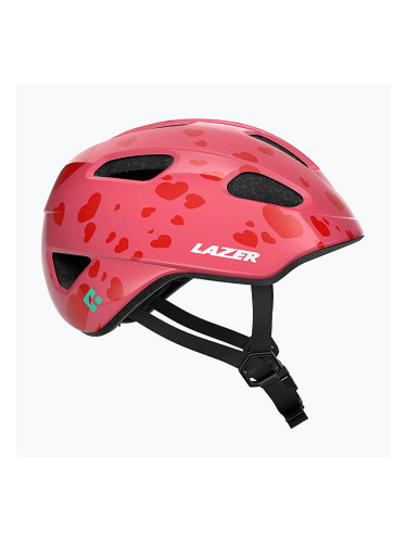 Детска велосипедна каска Lazer Nutz 2.0 KinetiCore little hearts