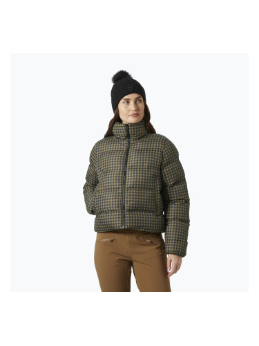 Helly Hansen дамско пухено яке Jade Puffer sepia houndstooth aop down