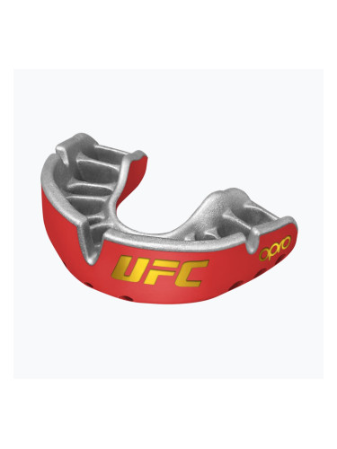 Протектор за челюст Opro UFC Gold GEN2 red/silver/gold
