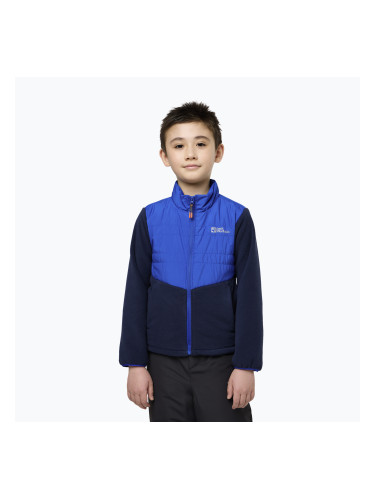 Детско яке Jack Wolfskin Haldor Hybrid crisp cobalt