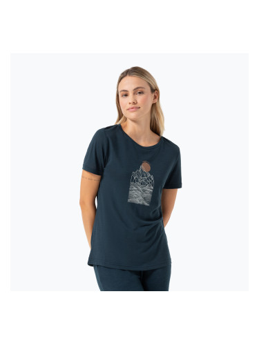 Дамска тениска super.natural Preikestolen Cliffs Tee blueberry/feather grey/copper