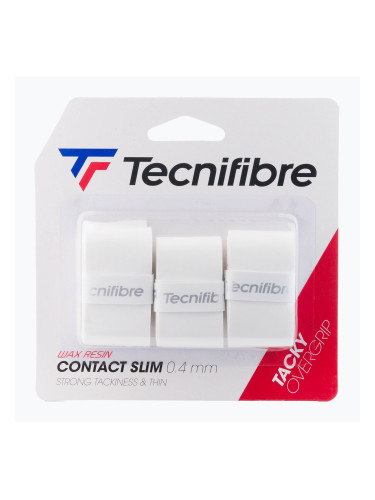 Tecnifibre Contact Slim Обвивка за тенис ракета бяла 52ATPCONSL