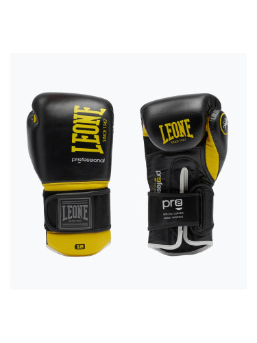 Боксови ръкавици LEONE 1947 Professional 2 giallo/yellow