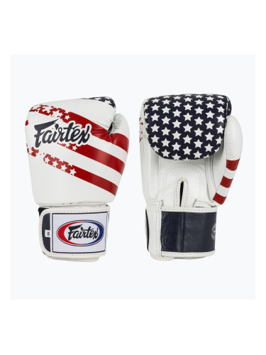 Боксови ръкавици Fairtex Universal "Tight-Fit" Design USA white