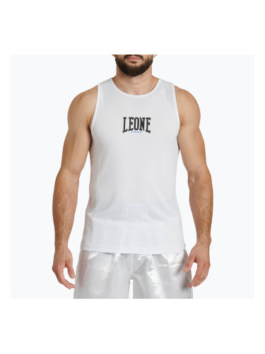 Мъжка тениска за тренировка LEONE 1947 Color Block tank white