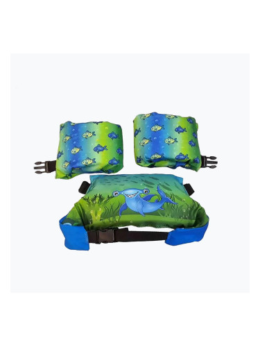 Aquarius Puddle Jumper детска жилетка за плуване Shark green 1070