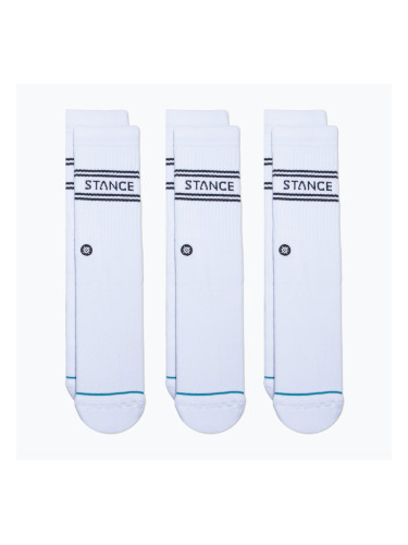 Stance Basic Crew чорапи 3 чифта бели