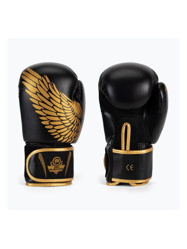 Боксови ръкавици Bushido HAWK Active Clima черно и златно B-2v17