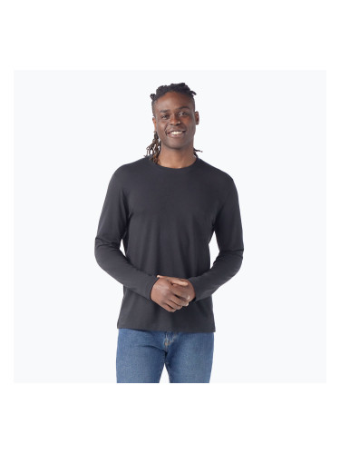 Мъжка блуза с дълъг ръкав за трекинг Smartwool Perfect Crew black