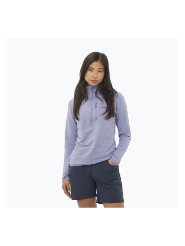 Дамски суитшърт за трекинг Salomon Essential Lightwarm Half Zip blue granite