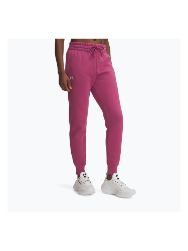 Дамски панталони Under Armour Rival Fleece dark maroon/white fuchsia dusk/white