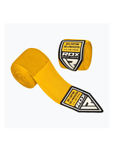Боксови бинтове RDX Hand Wraps Plus жълт