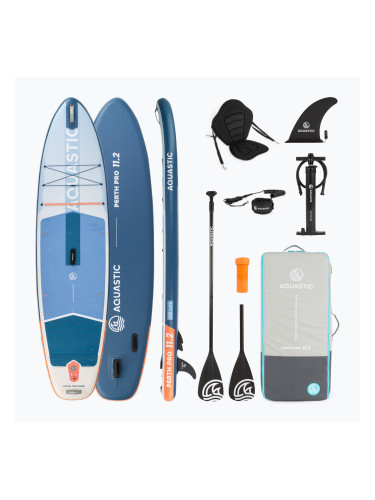Дъска SUP AQUASTIC Perth Pro 11'2" allround бял