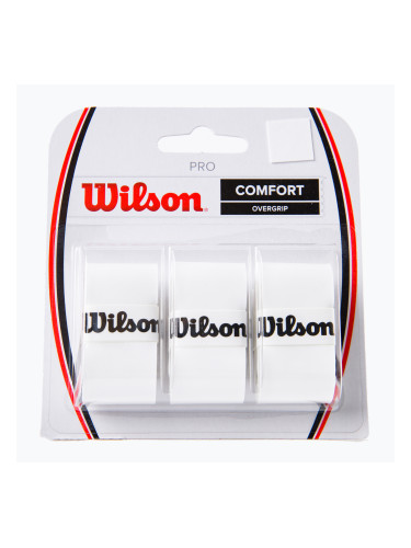 Wilson Pro Comfort Overgrip Обвивка за тенис бяла WRZ4014WH+