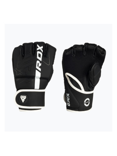 RDX F6 граплинг ръкавици черно-бели GGR-F6MW
