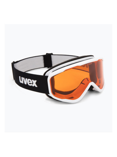 Детска скиорска маска UVEX Speedy Nova Jr white/lasergold