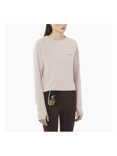 Дамски суитшърт за трекинг Salomon Essential Lightwarm CN etherea