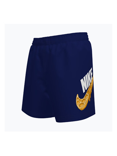 Детски къси панталони за плуване Nike Swoosh Waffle 4" Volley midnight navy
