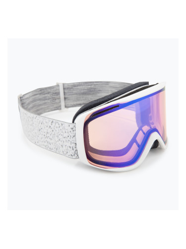 Скиорски очила Smith Rally white chunky knit/blue sensor mirror