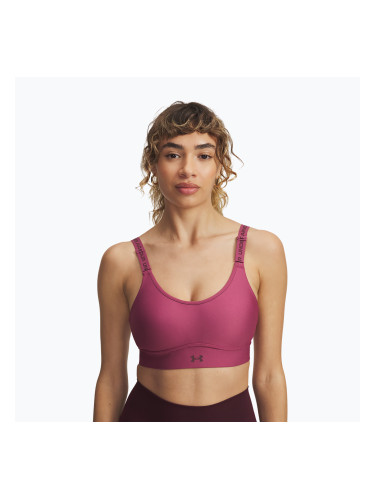 Спортен сутиен Under Armour Infinity Mid fuchsia dusk/dark maroon