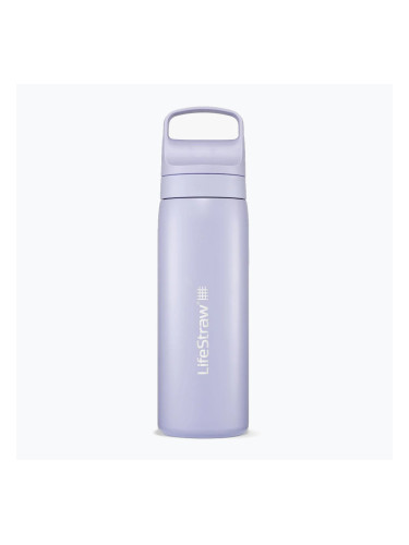 LifeStraw Go 2.0 Стоманена бутилка за пътуване с филтър 500 ml provence purple