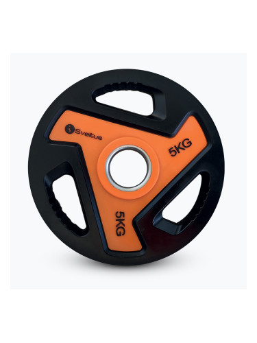 Олимпийски тежести Sveltus с дръжки 5 kg black