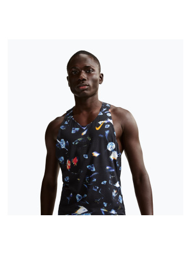 Мъжка тениска за бягане Nike AeroSwift Dri-Fit ADV singlet black/laser orange