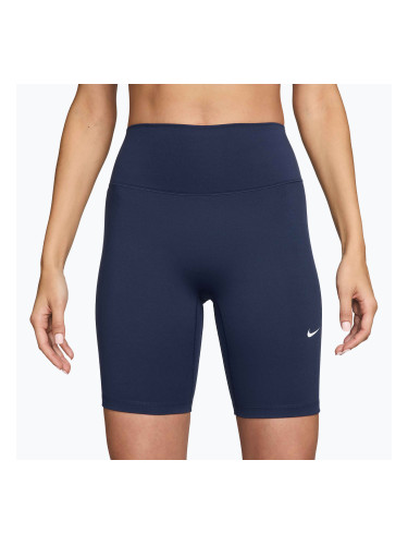 Дамски шорти Nike One High-Waisted Biker 8" midnight navy/white