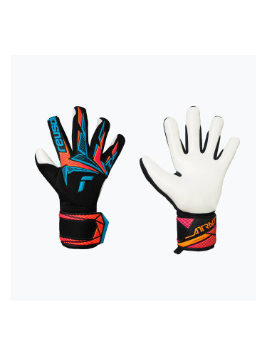 Вратарски ръкавици Reusch Attrakt Freegel Advance black/aqua blue/shocking orange
