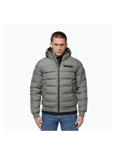 Мъжко зимно яке Pitbull Dillon Quilted Hooded dusty salvia