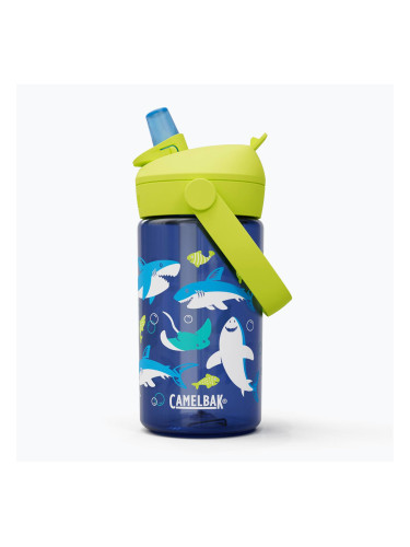 CamelBak Thrive Flip Straw Kids 400ml бутилка за пътуване с акули и скатове