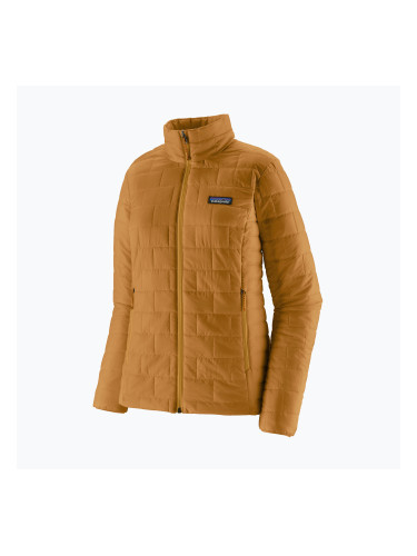 Дамско подплатено яке Patagonia Nano Puff smolder talon gold
