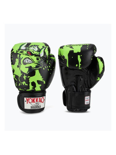 Мъжки боксови ръкавици YOKKAO Angry Bull black