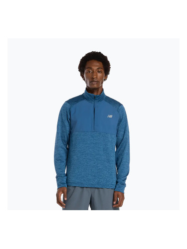Мъжка блуза с дълъг ръкав за бягане New Balance Athletics Heat Grid 1/2 Zip dark shoreline