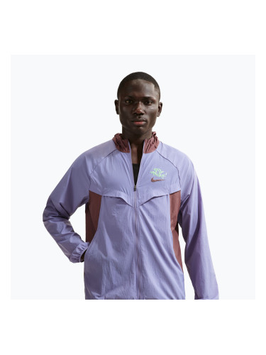 Mъжко яке за бягане Nike Fly Nike Stride iron purple/tattoo