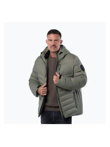Мъжко зимно яке Pitbull Crestline Padded Hooded dusty salvia
