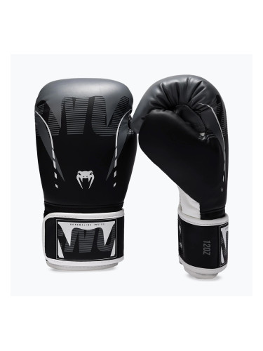 Боксови ръкавици Venum Adrenaline Boxing black/silver grey