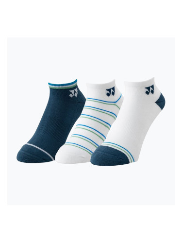 Чорапи YONEX 19237 Low cut 3 чифта navy/white/green