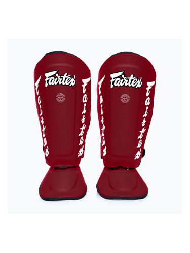 Разглобяеми подложки за пищяли Fairtex, наричани още протектори за пищяли. "Twister" червен